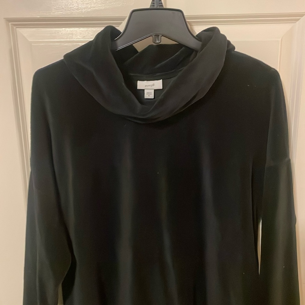 Black velour dress